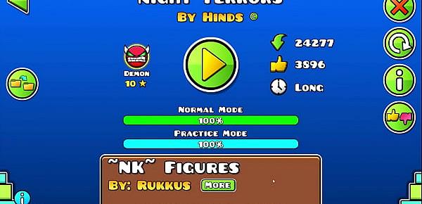  Geometry Dash - Night Terrors [DEMON] - By  Hinds (On Stream)